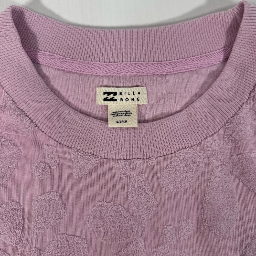 NWT New Women's Billabong Loosen Up Crew Neck Sweatshirt Small S 8 Sweater Shirt - Picture 3 of 4